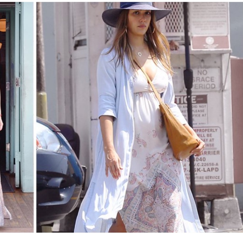 Seraphine Maternity Maxi Dress NWT 4 seen on Alba